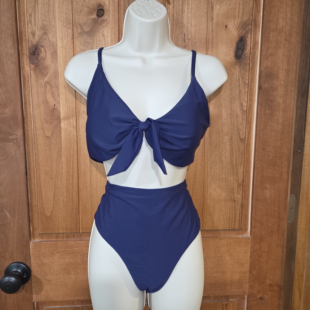 Blooming Jelly Navy Blue Women's‎ Bikini Set